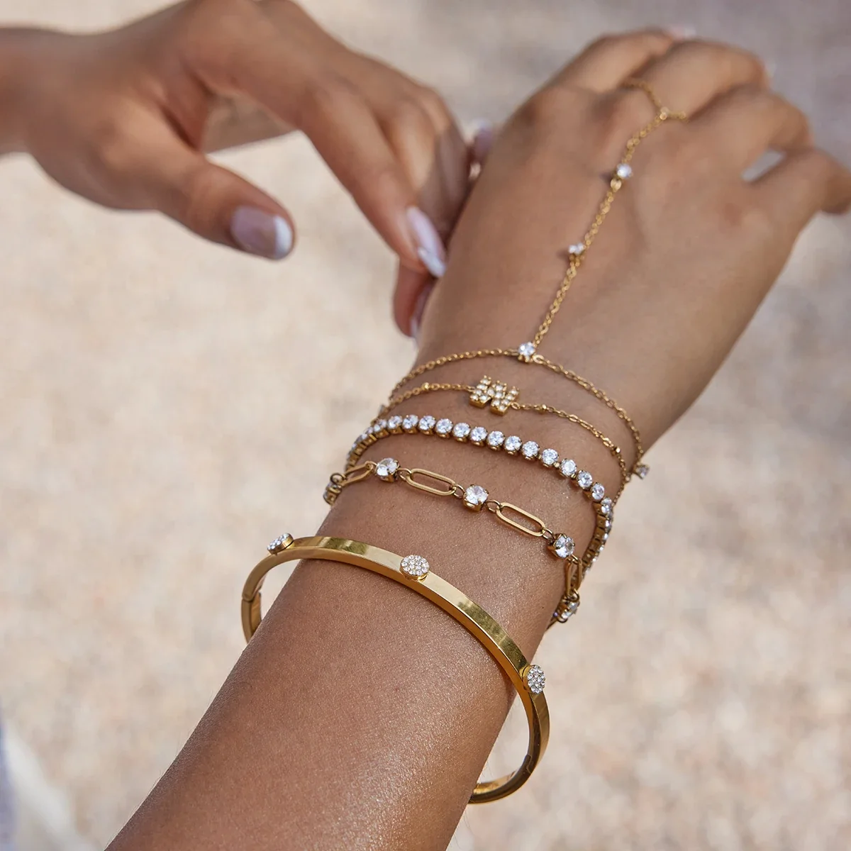 18K Gold Color Plated Stainless Steel Chain – Necklaces - Image 3