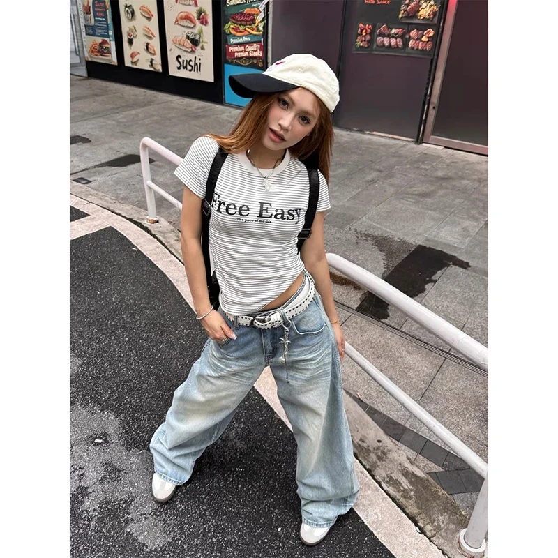 Straight Baggy Denim Trousers – Blue Jeans - Image 6